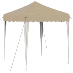 Tente de fête pop-up 195 x 195 x 245 cm Crème Tissu Oxford 639630639630