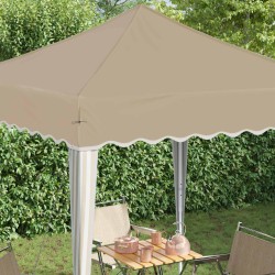 Tente de fête pop-up 195 x 195 x 245 cm Crème Tissu Oxford 639630639630