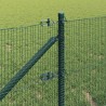 Clôture en fil soudé avec pointes 25 x 0,6 m Vert Maille 639638639638