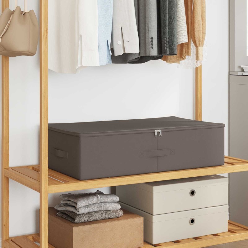 Boîte de rangement 6 pcs Gris 70 x 40 x 18 cm Tissu intissé 639640639640