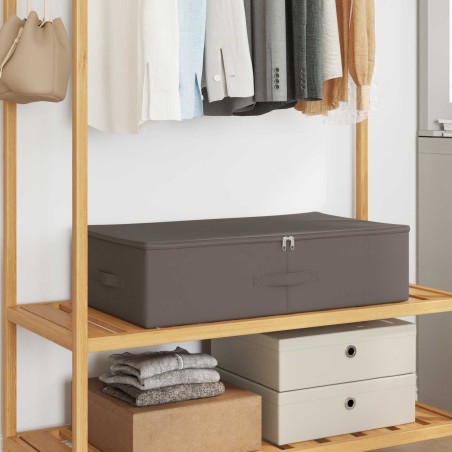 Boîte de rangement 6 pcs Gris 70 x 40 x 18 cm Tissu intissé 639640639640