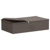 Boîte de rangement 6 pcs Gris 70 x 40 x 18 cm Tissu intissé 639640639640