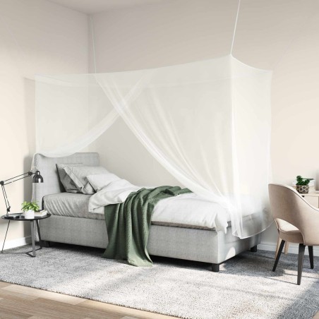 Filet anti-moustiques pour lit 156 mailles 3 pcs Blanc 639656639656