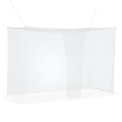 Filet anti-moustiques pour lit 156 mailles 3 pcs Blanc 639656639656