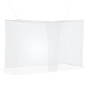 Filet anti-moustiques pour lit 156 mailles 3 pcs Blanc 639656639656