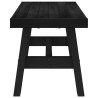 Banc de salle à manger NOAIN 120 x 41 x 45 cm Pin massif Noir 639658639658