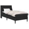 Cadre de lit avec matelas Noir 90 x 190 cm Velours 639665639665