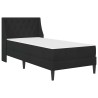 Cadre de lit avec matelas Noir 90 x 190 cm Velours 639665639665
