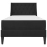 Cadre de lit avec matelas Noir 90 x 190 cm Velours 639665639665
