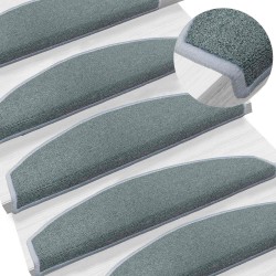 Tapis d'escalier auto-adhésifs 15 pcs Bleu marine 639672639672
