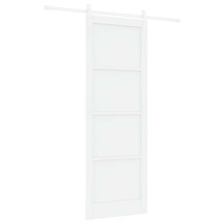 Porte coulissante Blanc 83 x 232 cm Bois de pin massif 639679639679