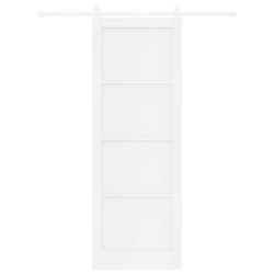 Porte coulissante Blanc 83 x 232 cm Bois de pin massif 639679639679