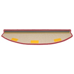 Tapis d'escalier auto-adhésifs 15 pcs Rouge 80 x 24,5 x 3,5 cm 639682639682