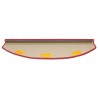 Tapis d'escalier auto-adhésifs 15 pcs Rouge 80 x 24,5 x 3,5 cm 639682639682