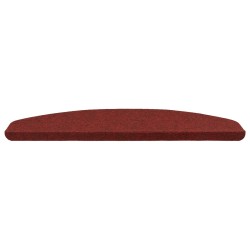 Tapis d'escalier auto-adhésifs 15 pcs Rouge 80 x 28 x 3,5 cm 639683639683
