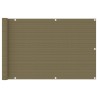 Écran de balcon Taupe 90x400 cm PEHD 639689639689