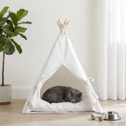 Teepee pour animaux de compagnie avec coussin 60 x 60 x 70 cm 639691639691