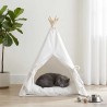 Teepee pour animaux de compagnie avec coussin 60 x 60 x 70 cm 639691639691
