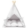 Teepee pour animaux de compagnie avec coussin 60 x 60 x 70 cm 639691639691