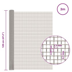 Écran en maille 120 x 200 cm 8 Mesh Acier Inoxydable 201 639694639694