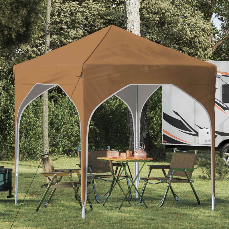 Tente de fête pop-up 194 x 194 x 245 cm Beige 639697639697