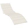 Coussin de chaise longue crème mélangé 200x50x4 cm tissu 639698639698