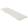 Coussin de chaise longue crème mélangé 200x50x4 cm tissu 639698639698