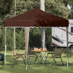 Tente de fête pop-up 195 x 195 x 245 cm Marron Tissu Oxford 639703639703