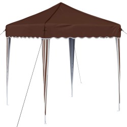 Tente de fête pop-up 195 x 195 x 245 cm Marron Tissu Oxford 639703639703