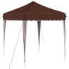 Tente de fête pop-up 195 x 195 x 245 cm Marron Tissu Oxford 639703639703