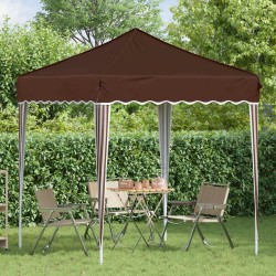 Tente de fête pop-up 195 x 195 x 245 cm Marron Tissu Oxford 639703639703