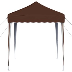 Tente de fête pop-up 195 x 195 x 245 cm Marron Tissu Oxford 639703639703