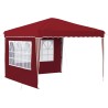 Tente de fête pop-up 288 x 288 x 245 cm Bordeaux Tissu Oxford 639704639704