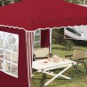 Tente de fête pop-up 288 x 288 x 245 cm Bordeaux Tissu Oxford 639704639704