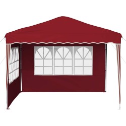Tente de fête pop-up 288 x 288 x 245 cm Bordeaux Tissu Oxford 639704639704