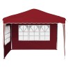 Tente de fête pop-up 288 x 288 x 245 cm Bordeaux Tissu Oxford 639704639704