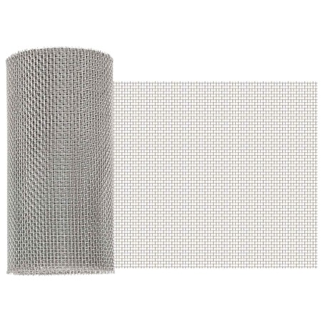 Écran en maille 20 x 200 cm 8 Mesh Acier Inoxydable 201 Argenté 639707639707