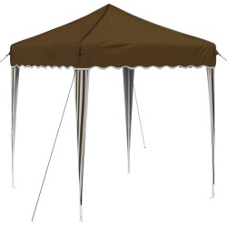 Tente de fête pop-up 195 x 195 x 245 cm Taupe Tissu Oxford 639712639712