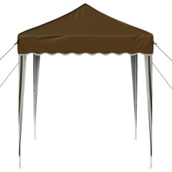 Tente de fête pop-up 195 x 195 x 245 cm Taupe Tissu Oxford 639712639712
