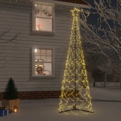 Arbre de Noël cône 500 LED blanc chaud 100x300 cm 639716639716