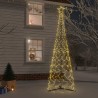 Arbre de Noël cône 500 LED blanc chaud 100x300 cm 639716639716