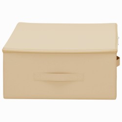 Boîte de rangement 24 pcs Crème 70 x 40 x 18 cm Tissu intissé 639728639728