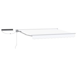 Auvent rétractable électrique Blanc 3 x 2,5 m 639733639733