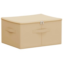 Boîte de rangement 24 pcs Crème 50 x 30 x 25 cm Tissu intissé 639738639738