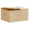 Boîte de rangement 24 pcs Crème 50 x 30 x 25 cm Tissu intissé 639738639738