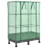 Jardinière de jardin avec couverture de serre et roues 2 pc PP 639746639746