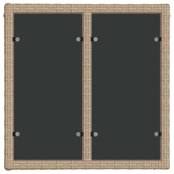 Ensemble de canapé de jardin 5 pcs Beige polyrotin 639752639752