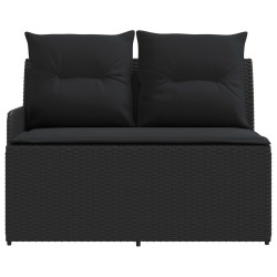 Canapé de jardin avec accoudoirs et table relevable 2 Pièce 639762639762