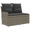 Canapé de jardin avec accoudoirs et table relevable 2 Pièce 639763639763