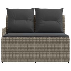 Canapé de jardin avec accoudoirs et table relevable 2 Pièce 639763639763